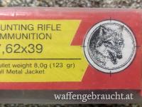 7,62 x 39 Hunting Rifle Ammunition
