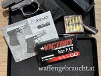 💥🔫 Zoraki 914 Auto 9mm P.A.K. - Set + Pyrobecher + 50 Schuss P.A.K. + 10 Stk. Reizstoff (Pfeffer) 💥🔫