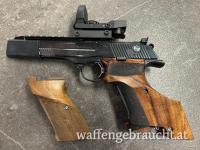 Pistole ERMA EPS 85A mit Formgriff, Schiene & Optik