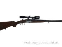 gebr. Franz SODIA Drilling mit SEM montiertes SWAROVSKI Habicht 6x42S Abs. 4A, Zustand Sehr gut - Generalüberholt - Kal. 16-16/7