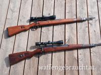 K98 deutsche Wehrmacht Scharfschütze Sniper mit modernem Zielfernrohr 