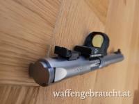 Ruger Mark 4 Target Stainless / 1/2"-28 / .22 lr / Wechselsystem