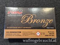 PMC Bronze .223 Rem 55 GR FMJ-BT