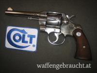 COLT Official Police Cal. .38 Spec. vernickelt , Ordonnanzrevolver , sehr gut  BJ. 1963!