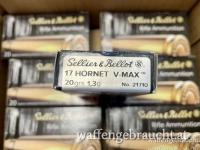 Sellier & Bellot im Kaliber .17 Hornet V-Max mit 1,3g/20gr