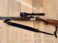 Bockbüchsflinte BBF / Bergstutzen BS  Zoli Bockbüchsflinte .30-06 / 20/76 + Einstecklauf .222 Rem + Zeiss Diavari 2,5–10x52