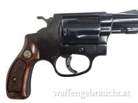 gebr. SMITH & WESSON Revolver Mod. 36 mit Pachmayrgriff und Lederholster im Originalkarton, Zustand: Sehr gut