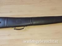 Exklusive Gewehrtasche und Patronentasche aus Leder 