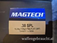 10 x .38 spl Munition Magtech 158grs SJSP-Flat (38C)