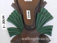 Trophäenschild für Gams Trophäe Einzelstück Farbton grün heller