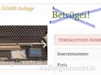 verdächtige Inserate einfach melden...