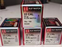 Hornady #22491 - 22CAL Held Match Bullets - 52gr Geschosse 400 Stück ungeöffnet