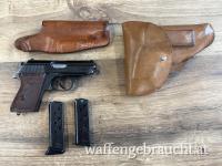 Manurhin Walther PPK 7,65 mm – Komplettset inkl. 2 Holster