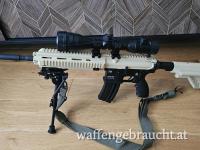 Heckler & Koch HK416 D .22 LR FDE – Komplettset mit Zielfernrohr, Harris-Zweibein & Waffentasche