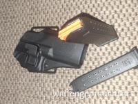 Glock 17 G5 2 x 17 Schussmagazine und Kunststoff Holster