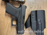 Glock 43 inkl Holster und verl. durchs Magazin und Leucht-Truglo K&K