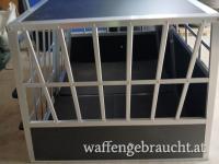 Doppehundetransportbox aus Aluminium neu