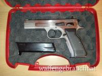 Tanfoglio Pistole (CZ75 NB) FS, Front Serration!!, STAINLESS-STEEL, 9x19, 9mmLuger, 9mmPara !!! - RKJ