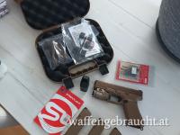 Glock 19X Coyote Set Ca. 9mm & Streamlight mit Griffschalen, Reinigungsaufsätze und ca 100 Patronen