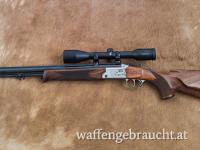 Bockbüchsflinte MERKEL (SODIA Superleicht) mod. Luxus 5,6x50R Mag.  20/76 mit Swarovski Habicht 6x42