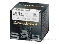 S&B .222 Rem SP 3,2g/50grs. 100 Stk. - auf Lager !!