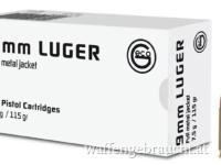 Geco 9 mm VMJ 115 gr   1000 Schuss