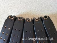Transportbox gefüllt mit 5Stk. Glock 31 Magazine .357sig