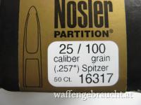 Nosler Partition 100grs. 25 Caliber
