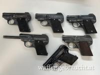 Sammlung verschiedener Steyr 1909  6,35 Taschenpistolen Einzeln oder Komplette Sammlung