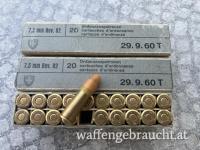 2 Packungen Original Schweizer 7,5mm Rev. 82 Patronen