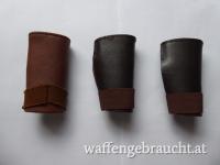 Mündungsschoner, Leder, 3 STK.