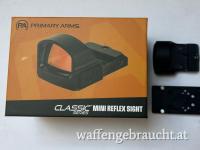 Primary Arms Classic Series Mini Reflex Sight (3 MOA) mit Outer Impact Montage für Glock