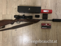 Steyr Modell L + SIW OBSK Ultra Schalldämpfer + GPO Spectra 4x 2,5–10×44i Zielfernrohr 