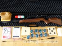 WEIHRAUCH HW77 F 24Joule, neuwertig + HAWKE  Avantage, Koffer, 4.000 Stk.4,5mm Match Diabolos