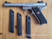 Ruger Mark III (Mk 3) Target in Stainless mit Bullbarrel