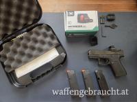 Glock 43X MOS – Neuwertig – Vortex Defender CCW 6 MOA + 1× Shield Arms S15 Gen3 Magazin 