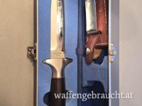Kershaw 1007 „Trooper“ Dolch – Seki Japan / Hattori – Vintage Sammler-Set mit Alu-Box & Lederscheide