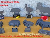 Silhouettefiguren für KK Gewehr / Metallic Silhouette Targets Smallbore Rifle