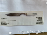 ScorpioDesign Gunther Löbach "Apocalypse IX" - handgeschmiedetes Damastmesser / Unikat - Rentierhorn - 09/2019