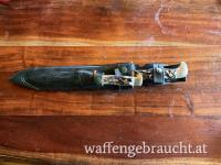 HUBERTUS Solingen Waidbesteck – Waidblatt & Nicker – unbenutzt / Vitrinenstück