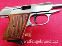 RÖHM SELBSTLADE PISTOLE RG 9, CAL. 8MM K, GERMANY, VOLLMETALL, MATT VERNICKELT, SAMMLERSTÜCK, FREI AB 18 JAHRE