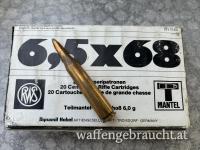 Originale Packung RWS 6,5x68 6g Teilmantel 