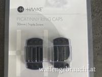 Hawke Picatinny Ring Caps 30mm Triple Screw