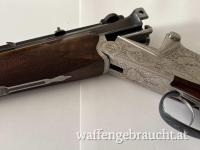 Luxus Bockbüchsflinte BBF Sodia Ferlach .22Hornet lange Seitenplatten Tierstücke Birkhahn Spielhahn