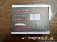 Geco Softpoint Geschosse im Kaliber 8mm/.323dia mit 12,0g/185gr