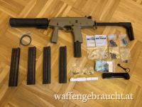 KWA B&T MP9 A1 GBB – 5 Magazine, QD Schalldämpfer, CQB-Bolt & viele Ersatzteile – VB