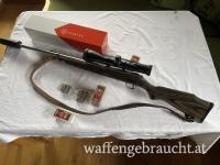 Marlin .17 HMR inklusive Kahles Helia3 3-10x50i ABS. 4-Dot und ca 170 Stk. Munition Hornady 17 GR V-MAX+Hausken Schalldämpfer 