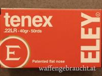 ELEY tenex .22LR 40g Patented flat nose. 650 Schuss