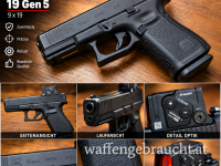 Glock 19 Gen5 mit 2 Magazine und Aimpoint COA