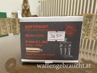 Geco Softpoint Geschosse im Kaliber 8mm/.323 dia mit  12,0g/185gr